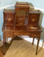 Victorian Mahogany And Inlaid Desk. (3 of 9) Victorian Mahogany And Inlaid Desk. (3 of 9)