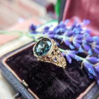 Vintage 9ct Yellow Gold Green Synthetic Spinel Dress Ring, Imitation Tourmaline (3 of 10) Vintage 9ct Yellow Gold Green Synthetic Spinel Dress Ring, Imitation Tourmaline (3 of 10)