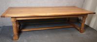 Large Solid Oak Refectory Table / Farmhouse Dining Table - Seats Ten (10 of 11) Large Solid Oak Refectory Table / Farmhouse Dining Table - Seats Ten (10 of 11)