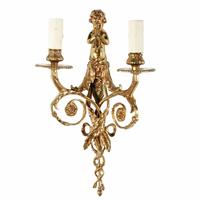 Set of Four Gilt Brass Wall Lights (2 of 8) Set of Four Gilt Brass Wall Lights (2 of 8)