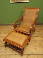 Vintage British Colonial Style Teak & Cane Plantation Chair & Footstool (8 of 17) Vintage British Colonial Style Teak & Cane Plantation Chair & Footstool (8 of 17)