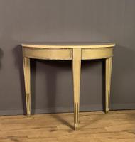 Pair of Swedish Gustavian Style Painted Marble Top Console Tables (5 of 12) Pair of Swedish Gustavian Style Painted Marble Top Console Tables (5 of 12)