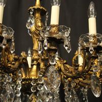 French 12 Light Gilded Bronze Antique Chandelier (5 of 10) French 12 Light Gilded Bronze Antique Chandelier (5 of 10)