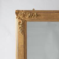 Large English Victorian Gilt Square Overmantle Mirror (4 of 6) Large English Victorian Gilt Square Overmantle Mirror (4 of 6)