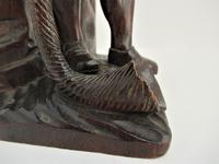 Pair of Swiss Black Forest Carved Figures, Pipe Rest & Match Holder c.1890 (3 of 19) Pair of Swiss Black Forest Carved Figures, Pipe Rest & Match Holder c.1890 (3 of 19)