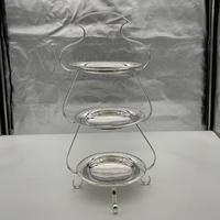 Edwardian Silver Plate Three Tier Cake Stand Fenton Brothers c.1900 (2 of 9) Edwardian Silver Plate Three Tier Cake Stand Fenton Brothers c.1900 (2 of 9)