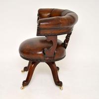Antique William IV Leather & Mahogany Desk Chair (4 of 8) Antique William IV Leather & Mahogany Desk Chair (4 of 8)