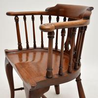 Antique Victorian Mahogany Captains Desk Chair (9 of 11) Antique Victorian Mahogany Captains Desk Chair (9 of 11)