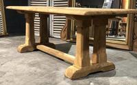 French Bleached Oak Trestle Farmhouse Dining Table (18 of 18) French Bleached Oak Trestle Farmhouse Dining Table (18 of 18)