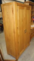 1970s Country Golden Oak 2 Door Wardrobe with Shelf (3 of 4) 1970s Country Golden Oak 2 Door Wardrobe with Shelf (3 of 4)