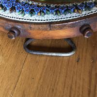 19th Century Italian Olive Wood Easel Mirror - Millefiori Micro Inlaid Detail (10 of 10) 19th Century Italian Olive Wood Easel Mirror - Millefiori Micro Inlaid Detail (10 of 10)