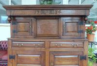 Country Oak Court Cupboard 1734 Carved Initials RTK (4 of 14) Country Oak Court Cupboard 1734 Carved Initials RTK (4 of 14)