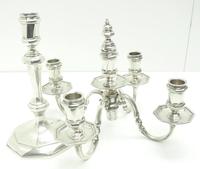 English Solid Silver Centre Piece Candelabra, Super Design Fresh and Clean Art Deco c.1930 (3 of 12) English Solid Silver Centre Piece Candelabra, Super Design Fresh and Clean Art Deco c.1930 (3 of 12)