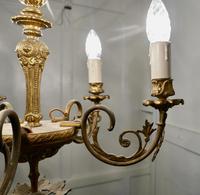 Gilded Brass 5 Branch Rococo Style Chandelier (8 of 8) Gilded Brass 5 Branch Rococo Style Chandelier (8 of 8)