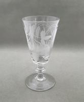 Lovely Georgian Etched Dwarf Ale Glass (5 of 5) Lovely Georgian Etched Dwarf Ale Glass (5 of 5)
