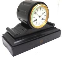 Drum Head Slate Mantel Clock – Gilt Marble 8-day Striking Mantle Clock (3 of 11) Drum Head Slate Mantel Clock – Gilt Marble 8-day Striking Mantle Clock (3 of 11)
