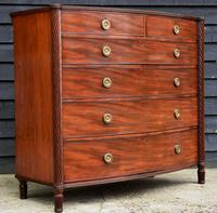 Superb Quality Regency Mahogany Bow Fronted Chest of Drawers (4 of 14) Superb Quality Regency Mahogany Bow Fronted Chest of Drawers (4 of 14)