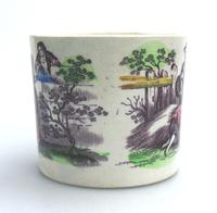 Staffordshire Pottery Child's Transferware Nursery Mug Mid 19th Century (3 of 5) Staffordshire Pottery Child's Transferware Nursery Mug Mid 19th Century (3 of 5)