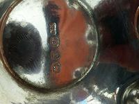 Antique Sterling Silver Hallmarked Salts & Matching Spoon 1897 E G (3 of 8) Antique Sterling Silver Hallmarked Salts & Matching Spoon 1897 E G (3 of 8)