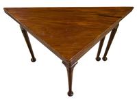 George III Mahogany Triangular Fold Over Top Table (5 of 7) George III Mahogany Triangular Fold Over Top Table (5 of 7)