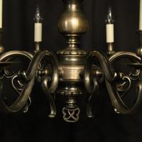 French Silver Plated 8 Light Mid 20th Century Chandelier (9 of 10) French Silver Plated 8 Light Mid 20th Century Chandelier (9 of 10)