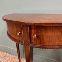 Elegant Demi Lune Tambour Front Antique Side Table (3 of 6) Elegant Demi Lune Tambour Front Antique Side Table (3 of 6)