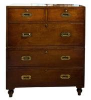 19thc Mahogany Original Campaign Chest (3 of 7) 19thc Mahogany Original Campaign Chest (3 of 7)