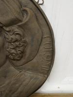 19th Century Cast Iron Portrait Plaque of Christoper Columbus 1451-1506 (3 of 7) 19th Century Cast Iron Portrait Plaque of Christoper Columbus 1451-1506 (3 of 7)
