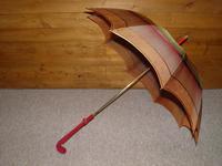 Antique Red / Orange Patterned Canopy Umbrella W/Red Velvet Handle & Canopy Cover (3 of 14) Antique Red / Orange Patterned Canopy Umbrella W/Red Velvet Handle & Canopy Cover (3 of 14)