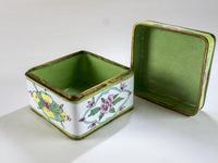 Antique Canton Painted Enamel Lidded Box (2 of 6) Antique Canton Painted Enamel Lidded Box (2 of 6)