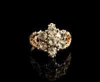 Antique Victorian Topaz Cluster Ring, 18ct Gold (2 of 11) Antique Victorian Topaz Cluster Ring, 18ct Gold (2 of 11)