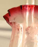 Antique Victorian Cranberry Oil Lamp (4 of 9) Antique Victorian Cranberry Oil Lamp (4 of 9)