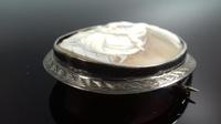 Antique Victorian Large Silver Carved Cameo Shell Large Brooch (4 of 12) Antique Victorian Large Silver Carved Cameo Shell Large Brooch (4 of 12)