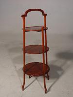 Good Early 20th Century Mahogany 3 Tier Cake Stand (3 of 4) Good Early 20th Century Mahogany 3 Tier Cake Stand (3 of 4)