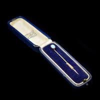 Boxed Antique Natural Opal 9ct 9K Yellow Gold Stick Pin Brooch (8 of 9) Boxed Antique Natural Opal 9ct 9K Yellow Gold Stick Pin Brooch (8 of 9)