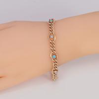 Antique 15ct Gold Turquoise & Pearl Curb Link Bracelet Victorian Bracelet c.1880 (2 of 10) Antique 15ct Gold Turquoise & Pearl Curb Link Bracelet Victorian Bracelet c.1880 (2 of 10)
