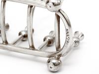 Late Victorian Novelty Silver Plated Toast Rack with Thistle Decoration (3 of 5) Late Victorian Novelty Silver Plated Toast Rack with Thistle Decoration (3 of 5)