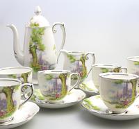 Art Deco Swan Lake Porcelain Roslyn Peacehaven Coffee Set c.1930 (2 of 10) Art Deco Swan Lake Porcelain Roslyn Peacehaven Coffee Set c.1930 (2 of 10)