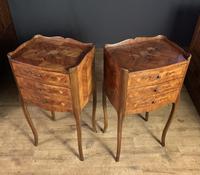 Pair of French Inlaid Tulipwood Bedside Tables (9 of 11) Pair of French Inlaid Tulipwood Bedside Tables (9 of 11)