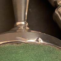 Pair of Silver Simple Round Pedestal Candlesticks (4 of 7) Pair of Silver Simple Round Pedestal Candlesticks (4 of 7)