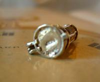 Vintage Silver Pocket Watch Chain Fob 1960s Miners Lamp With Canary Inside (8 of 8) Vintage Silver Pocket Watch Chain Fob 1960s Miners Lamp With Canary Inside (8 of 8)