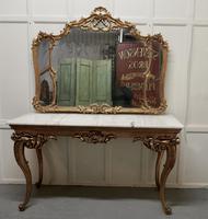 19th Century French Marble Top Gilt Centre Table & Matching Wall Mirror (10 of 11) 19th Century French Marble Top Gilt Centre Table & Matching Wall Mirror (10 of 11)
