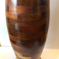 Large Vintage Wooden Segment Table Lamp (5 of 6) Large Vintage Wooden Segment Table Lamp (5 of 6)