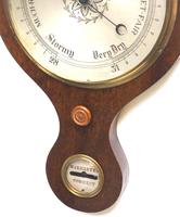 Good Mahogany 5 Glass Barometer Thermometer with Onion Top (8 of 10) Good Mahogany 5 Glass Barometer Thermometer with Onion Top (8 of 10)
