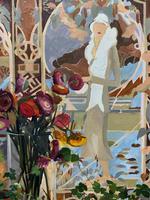Stunning Original Art Deco Style Contemporary Figural Still Life Oil Painting (5 of 10) Stunning Original Art Deco Style Contemporary Figural Still Life Oil Painting (5 of 10)