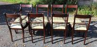 1960s -set 8 Mahogany Rope Back Dining Chairs with Pop Out Seats 6+2 Carvers (3 of 3) 1960s -set 8 Mahogany Rope Back Dining Chairs with Pop Out Seats 6+2 Carvers (3 of 3)