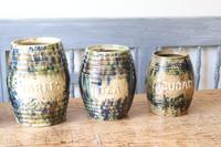 Scottish Pottery Slipware Barrel Storage Jars x4 (8 of 35) Scottish Pottery Slipware Barrel Storage Jars x4 (8 of 35)