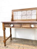 Antique Pine Tile Back Washstand (4 of 15) Antique Pine Tile Back Washstand (4 of 15)