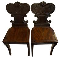 Pair of Regency Mahogany Hall Chairs (2 of 5) Pair of Regency Mahogany Hall Chairs (2 of 5)