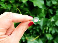 1.05ct Emerald & 1.18ct Diamond, 18ct Yellow Gold Dress Ring c.1930 (2 of 9) 1.05ct Emerald & 1.18ct Diamond, 18ct Yellow Gold Dress Ring c.1930 (2 of 9)